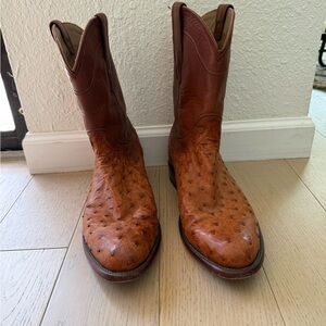 Tecovas Earl Ostrich Cowboy Boots